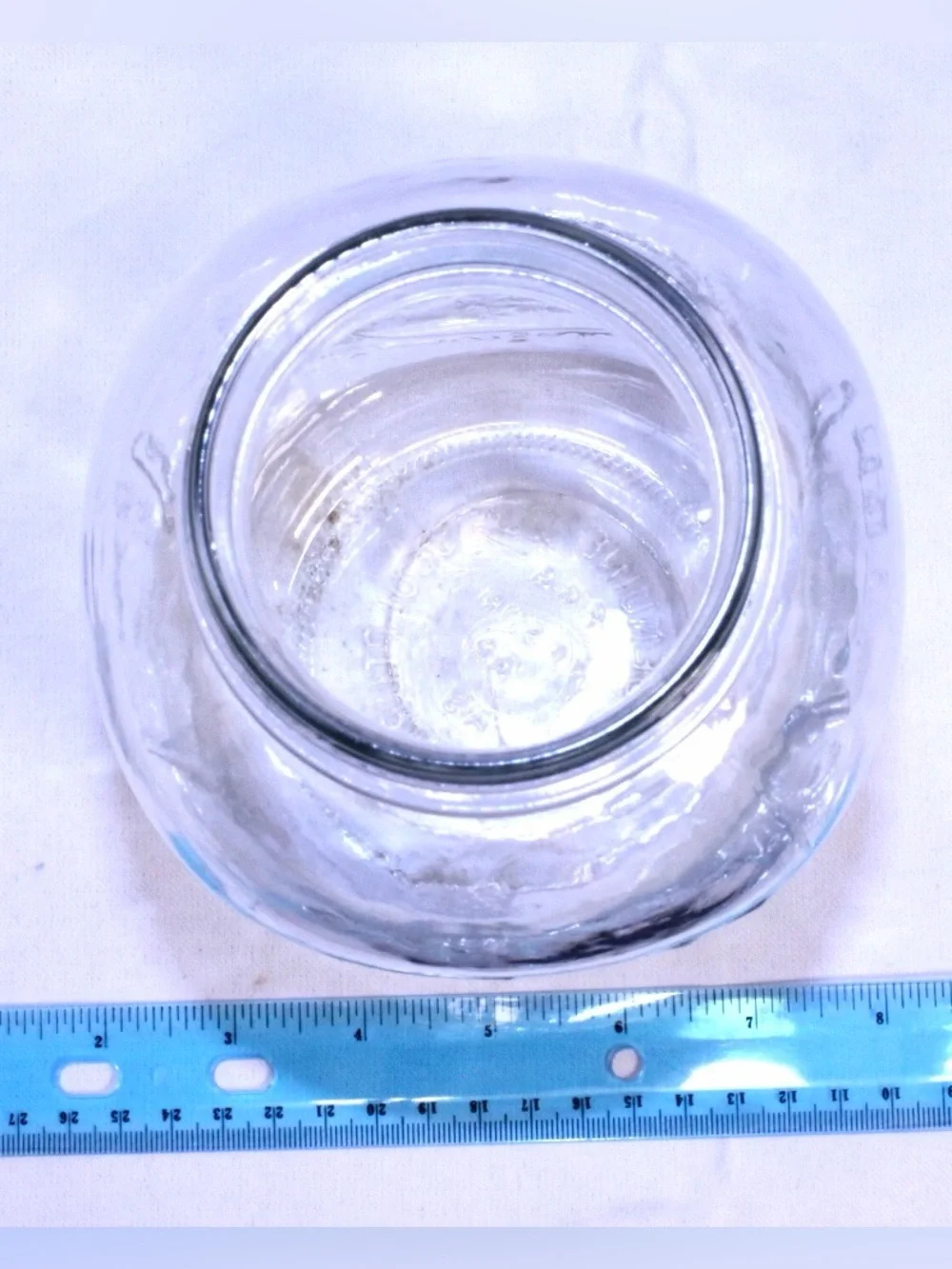 Vintage Ball Sculptured Glass fruit jar #49 - half gallon